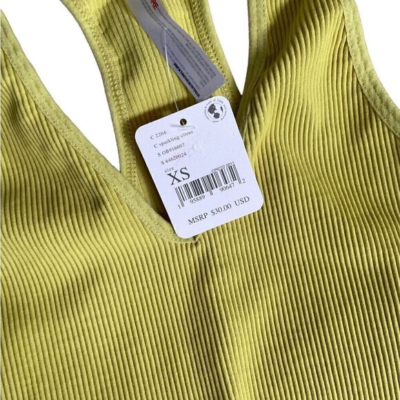 NWT FP Movement Free Throw Crop Tank XS in Sparkling Citrus - Picture 6 of 7